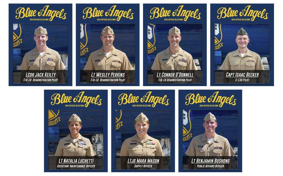 Officers- in- the- current- Blue- Angels- squadron