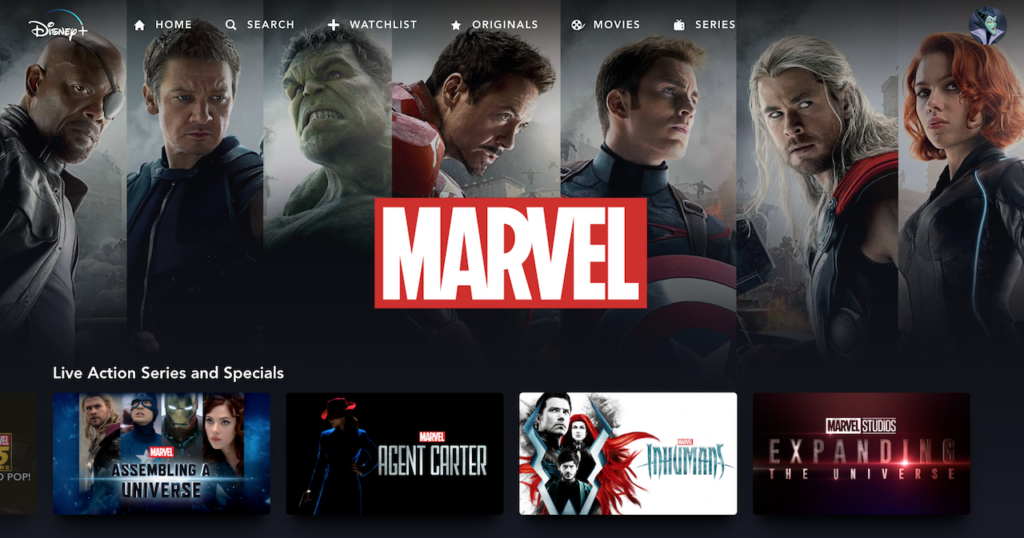 New Marvel movies on Disney Plus