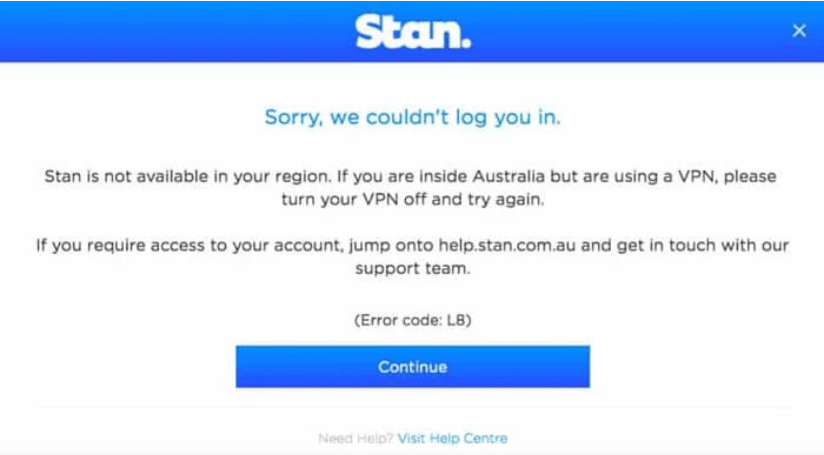 Stan-connection-error