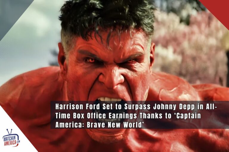Harrison Ford Set to Surpass Johnny Depp in All-Time Box Office Earnings Thanks to ‘Captain America: Brave New World’ without changing the meaning of this url make it short give url with hyphens and give me the version without the hyphens too but with spaces and give me a 145 character meta description for this ne